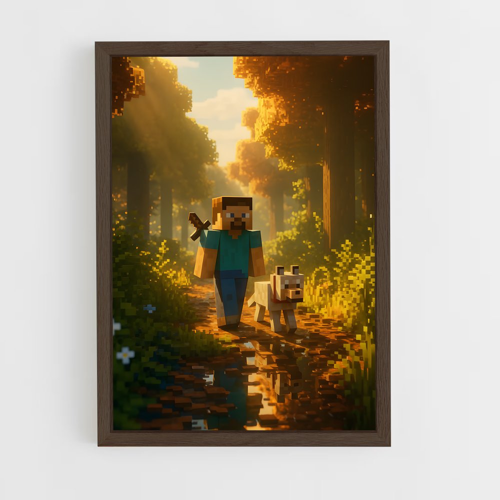 Poster Aventure Sylvestre – affiche Minecraft (vue 5)