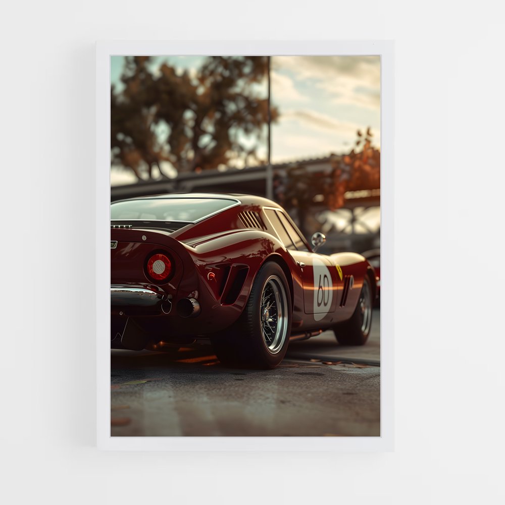 Poster Petite Voiture Rouge – affiche Dallara (vue 3)