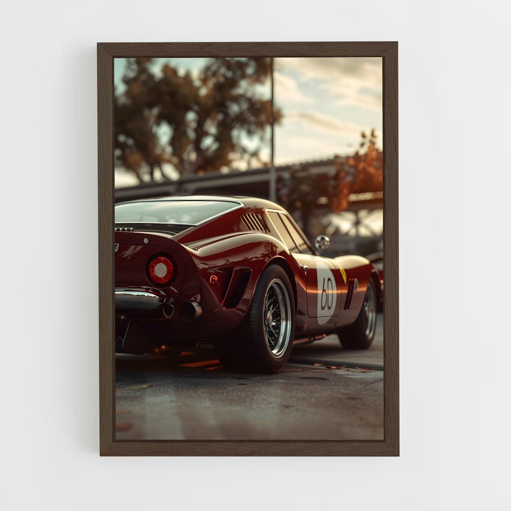 Poster Petite Voiture Rouge – affiche Dallara (vue 5)