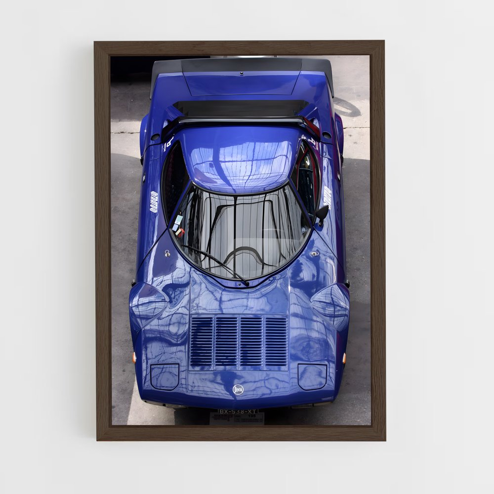 Poster Stratos Bleu – affiche Lancia (vue 5)