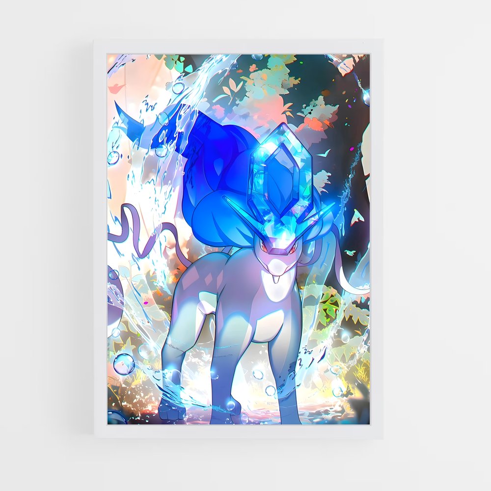 Poster Suicune Mystique – affiche Pokemon (vue 3)