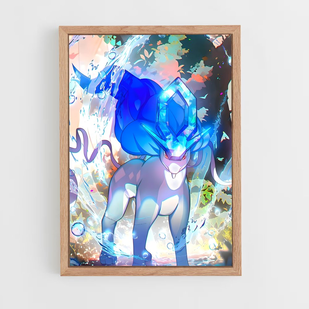 Poster Suicune Mystique – affiche Pokemon (vue 4)