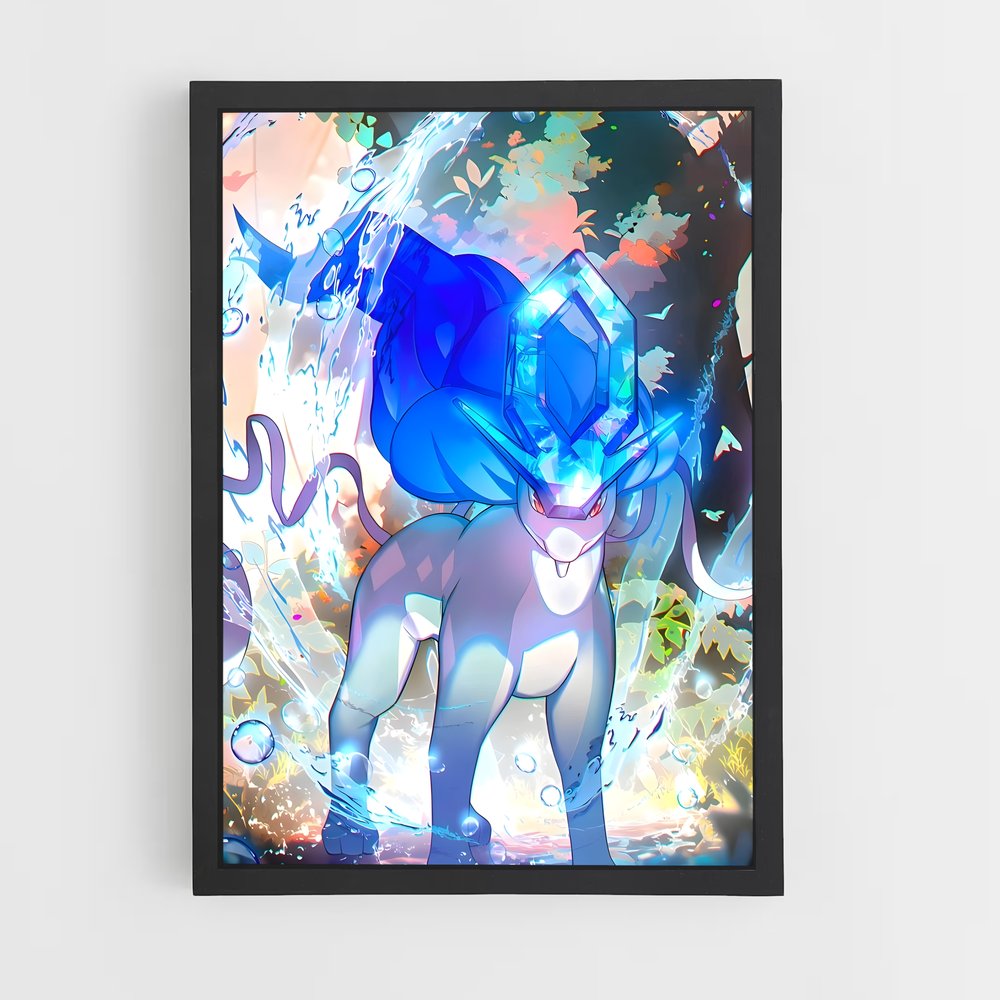 Poster Suicune Mystique – affiche Pokemon (vue 2)