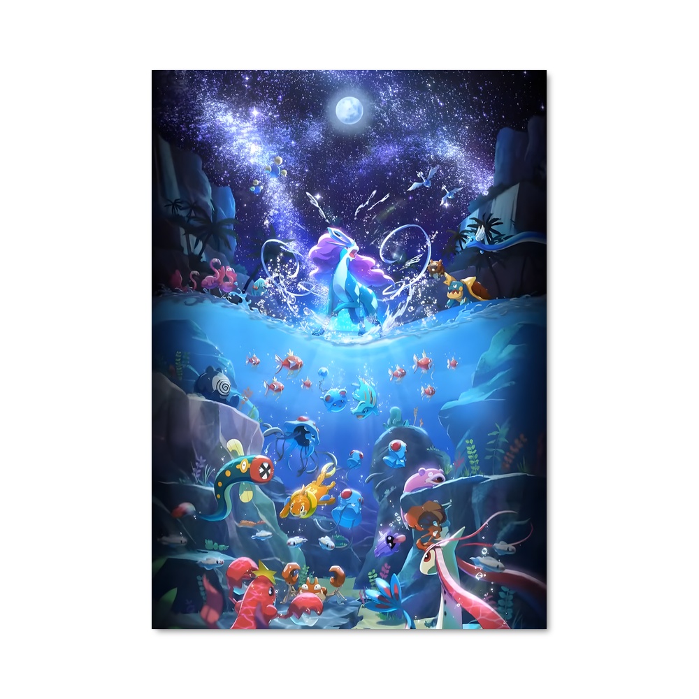 Poster Suicune: L'Éveil des Légendes – affiche Pokemon