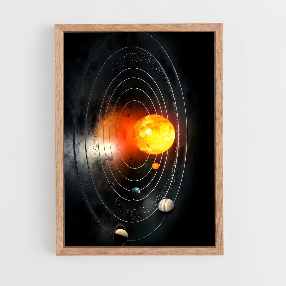 Poster L'Essence de l'Inconnu – affiche Système solaire (vue 4)
