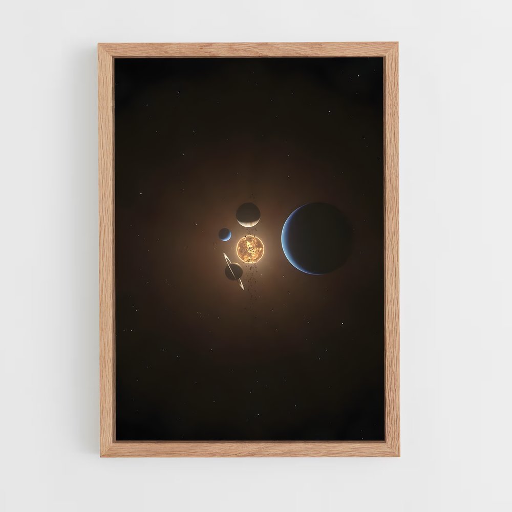 Poster Étoile Naissante – affiche Système solaire (vue 4)