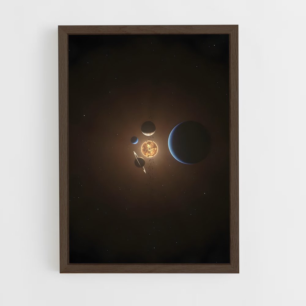Poster Étoile Naissante – affiche Système solaire (vue 5)