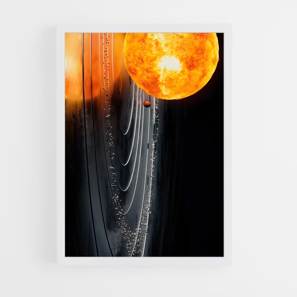Poster Lancement Astéroïdal – affiche Système solaire (vue 3)