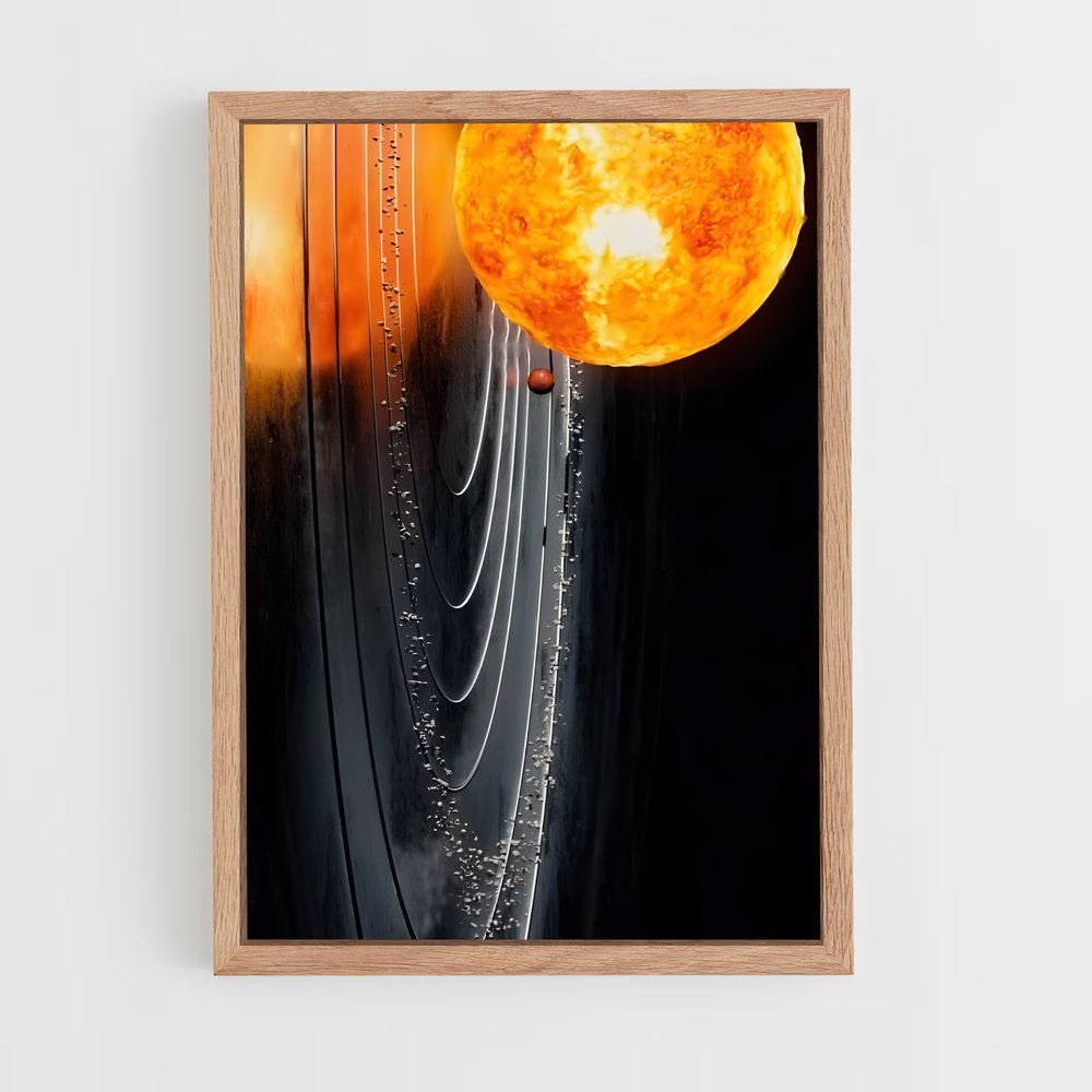 Poster Lancement Astéroïdal – affiche Système solaire (vue 4)