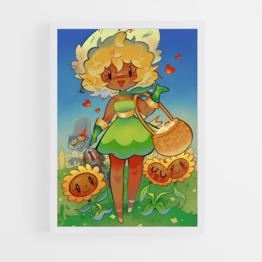 Poster Sunny Adventure – affiche Plants vs zombies (vue 3)
