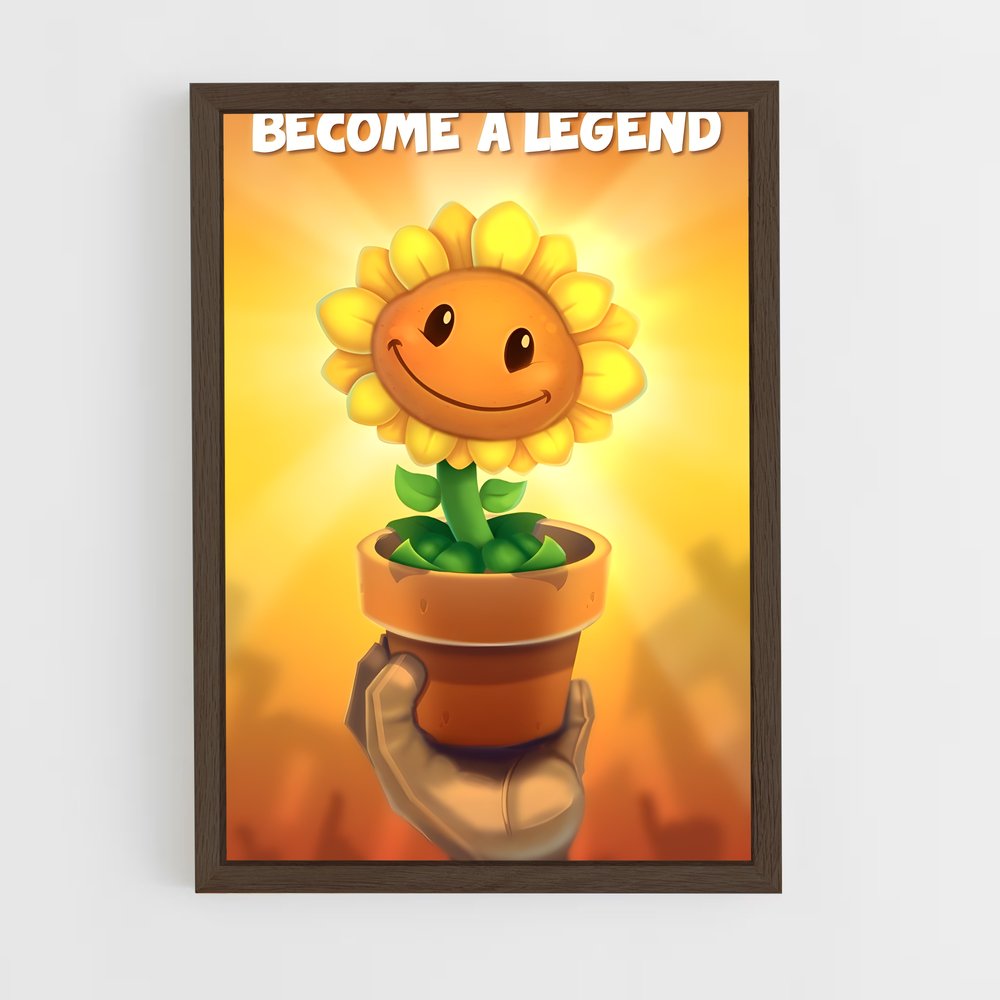 Poster Légende Tournesol – affiche Plants vs zombies (vue 5)