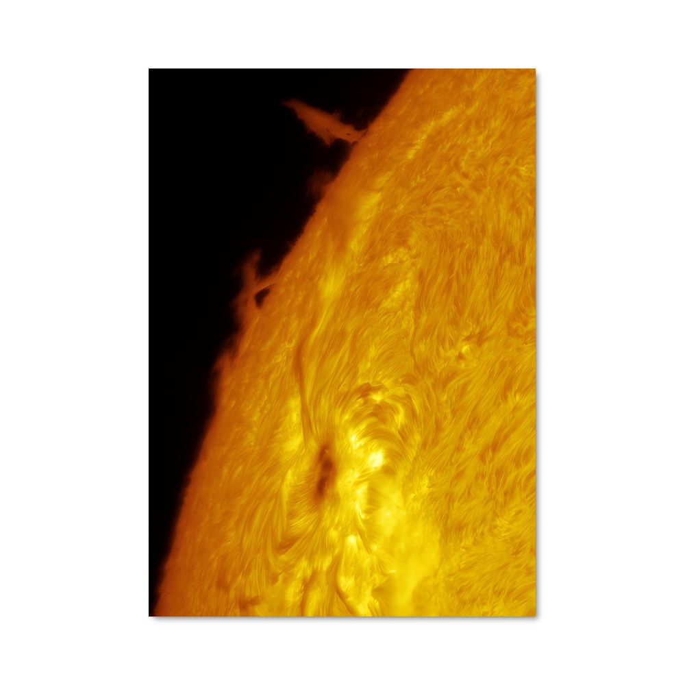 Poster Soleil Éblouissant – affiche Système solaire