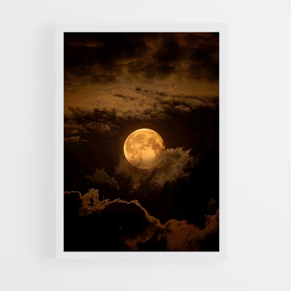 Poster Lune Éblouissante – affiche Univers (vue 3)