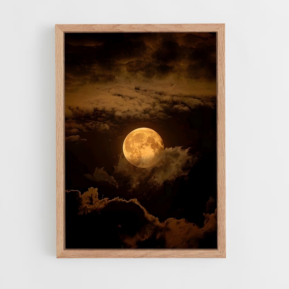 Poster Lune Éblouissante – affiche Univers (vue 4)