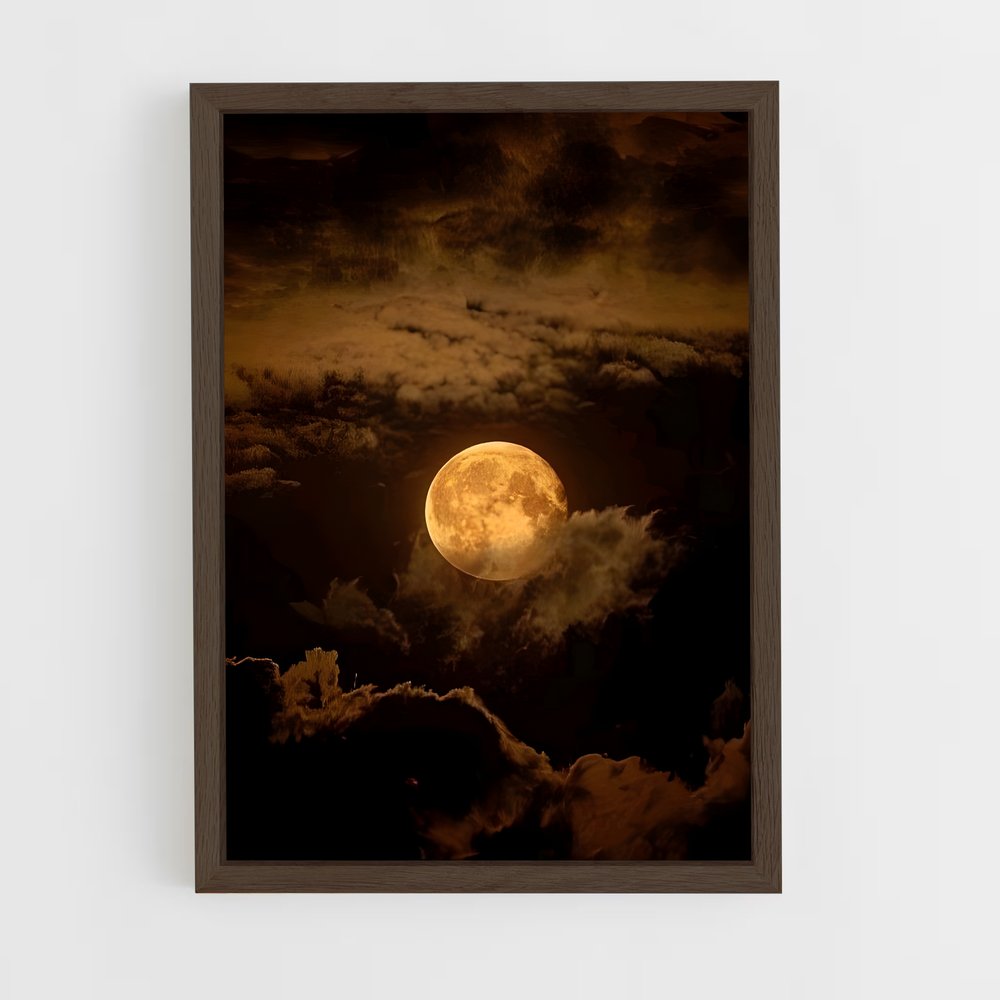 Poster Lune Éblouissante – affiche Univers (vue 5)