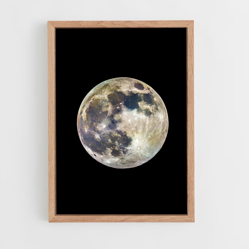 Poster Supermoon Éblouissante – affiche Univers (vue 4)