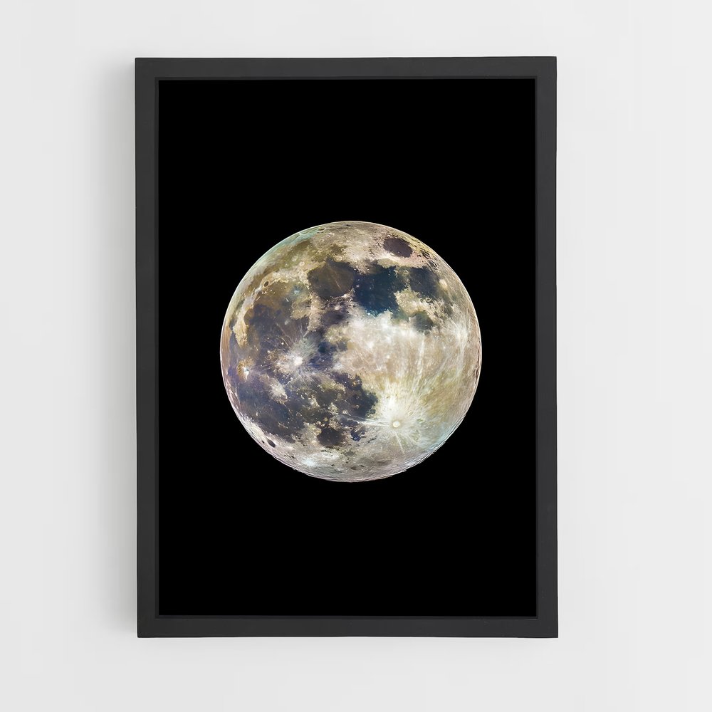 Poster Supermoon Éblouissante – affiche Univers (vue 2)