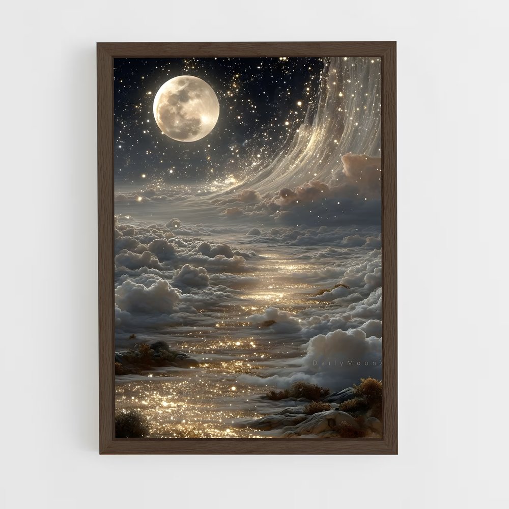 Poster Supermoon Éblouissant – affiche Univers (vue 5)