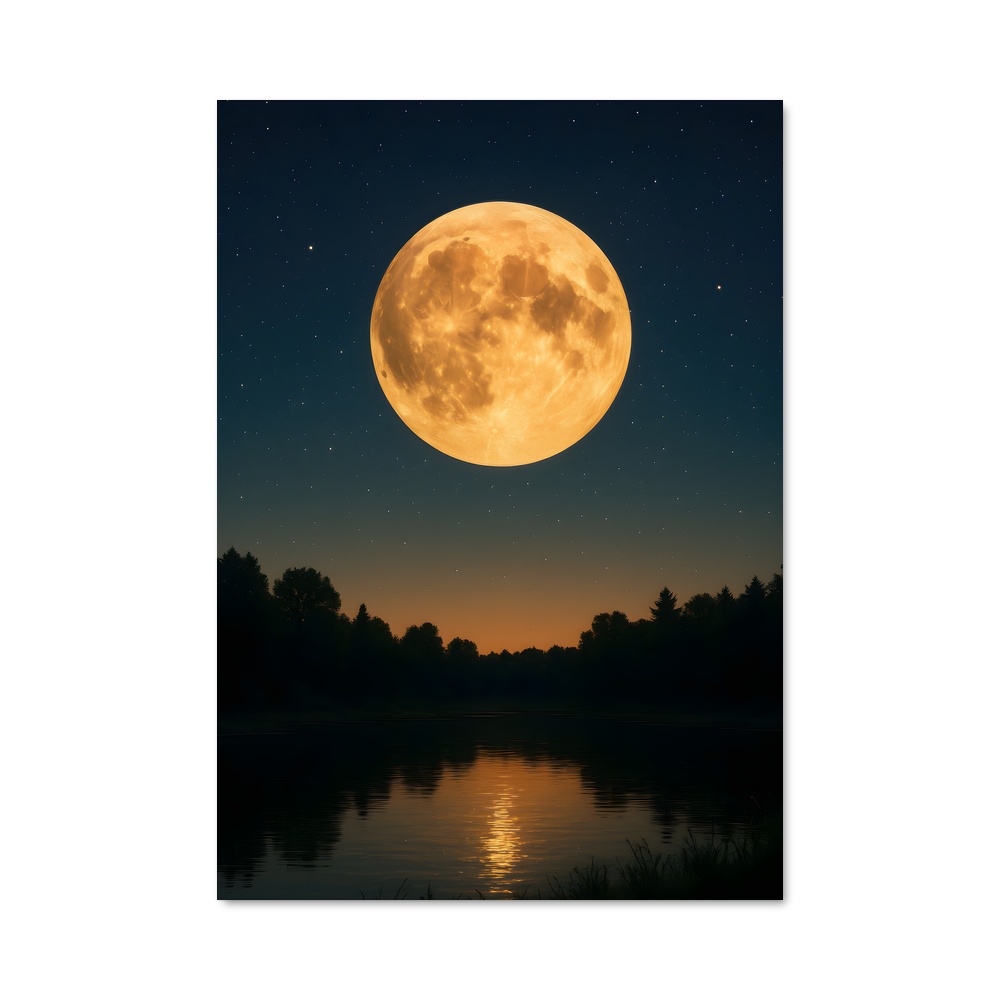 Poster Lune Super éblouissante