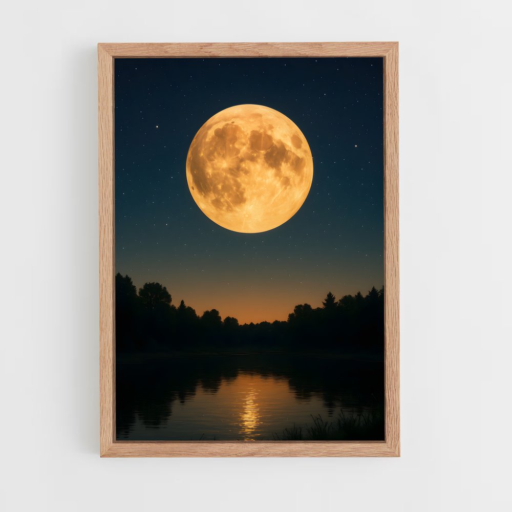 Poster Lune Super éblouissante – affiche Univers (vue 4)