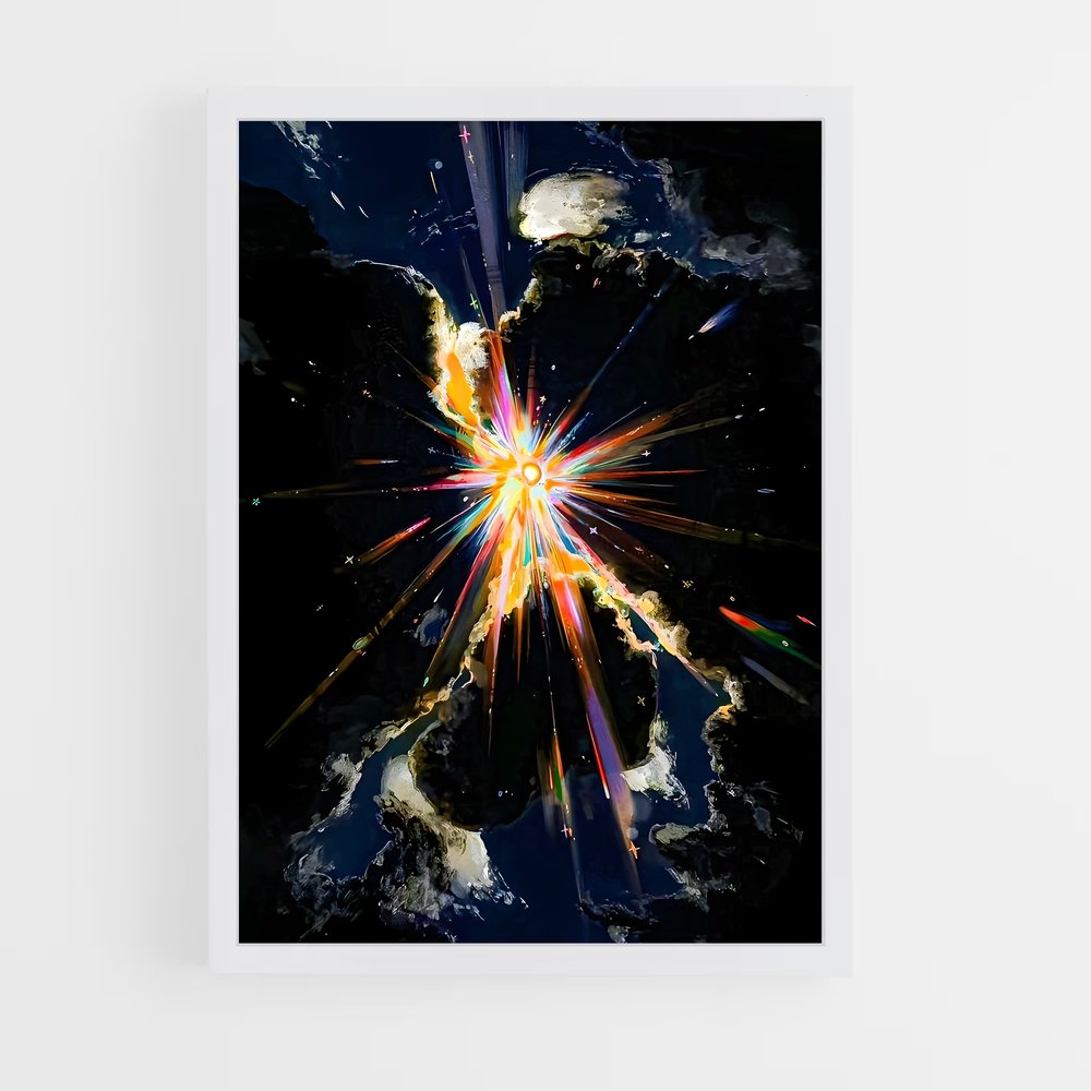 Poster Étoile Explosive – affiche Étoiles (vue 3)