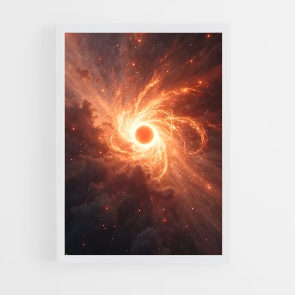 Poster Trou Noir Éclatant – affiche Étoiles (vue 3)