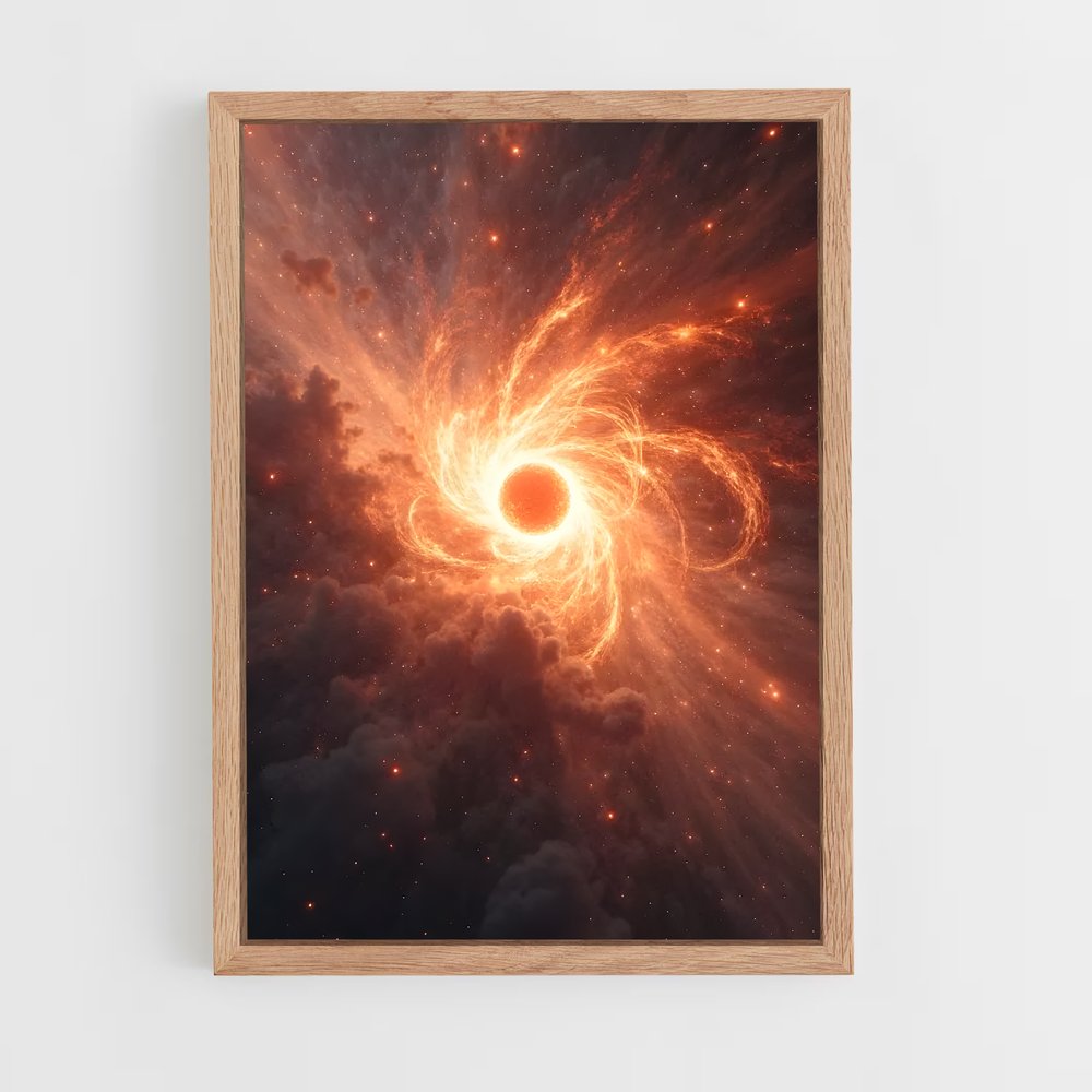 Poster Trou Noir Éclatant – affiche Étoiles (vue 4)