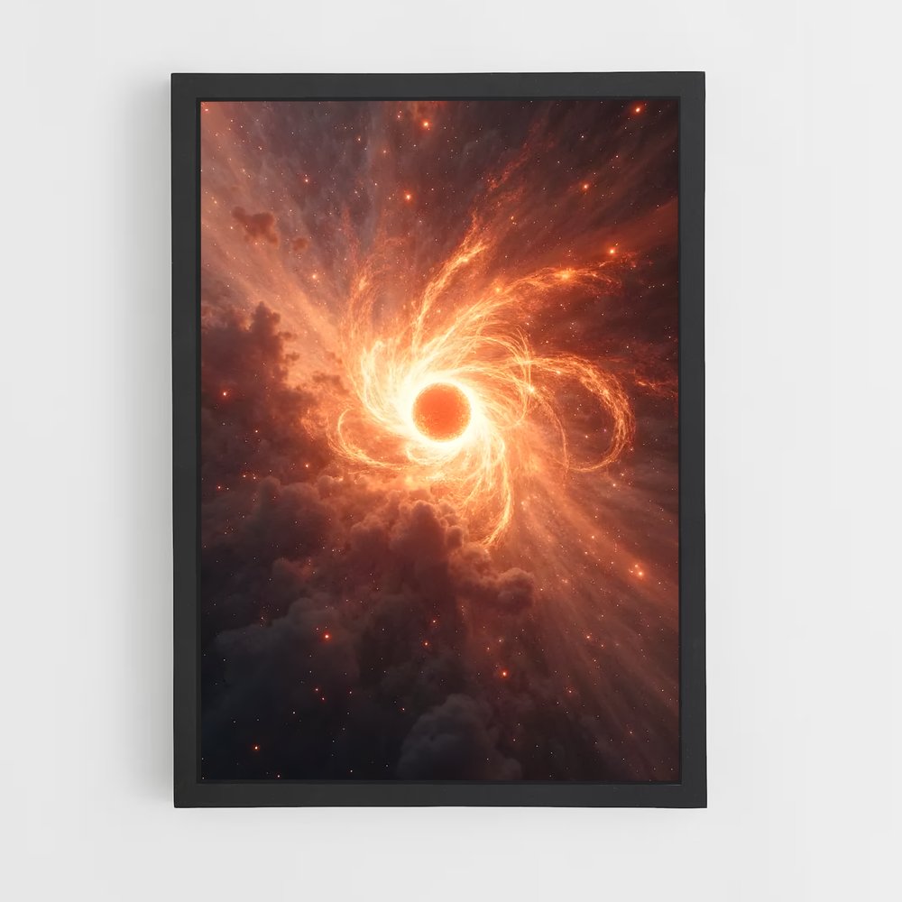 Poster Trou Noir Éclatant – affiche Étoiles (vue 2)