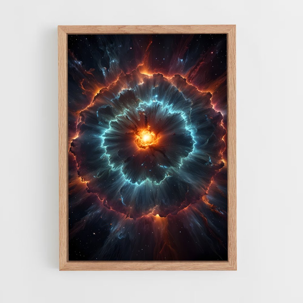 Poster Explosion Stellaire Resplendissante – affiche Étoiles (vue 4)