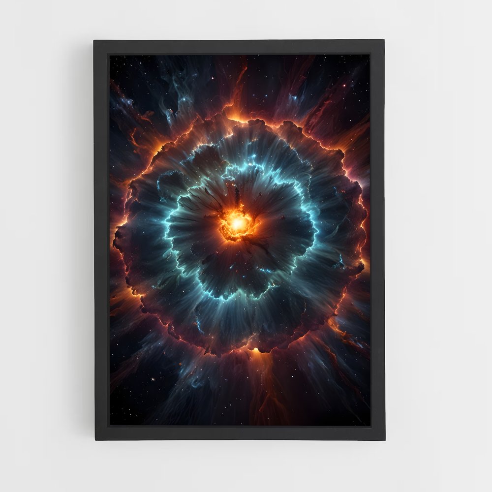 Poster Explosion Stellaire Resplendissante – affiche Étoiles (vue 2)