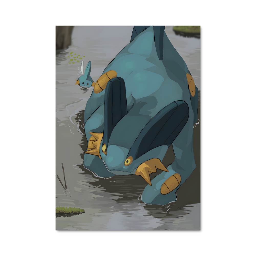 Poster Swampert Relax – affiche Pokemon