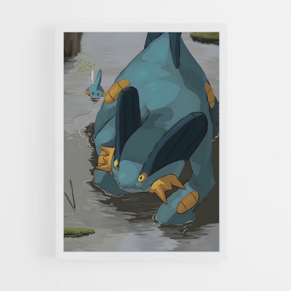 Poster Swampert Relax – affiche Pokemon (vue 3)