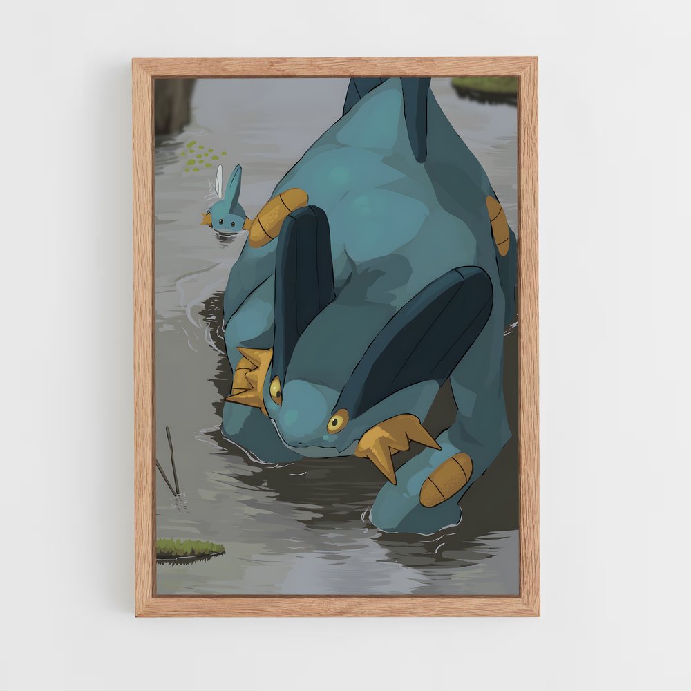Poster Swampert Relax – affiche Pokemon (vue 4)