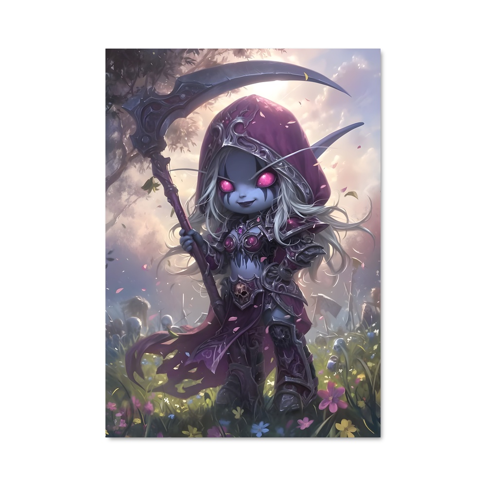 Poster La Faucheuse Rougie – affiche World of Warcraft