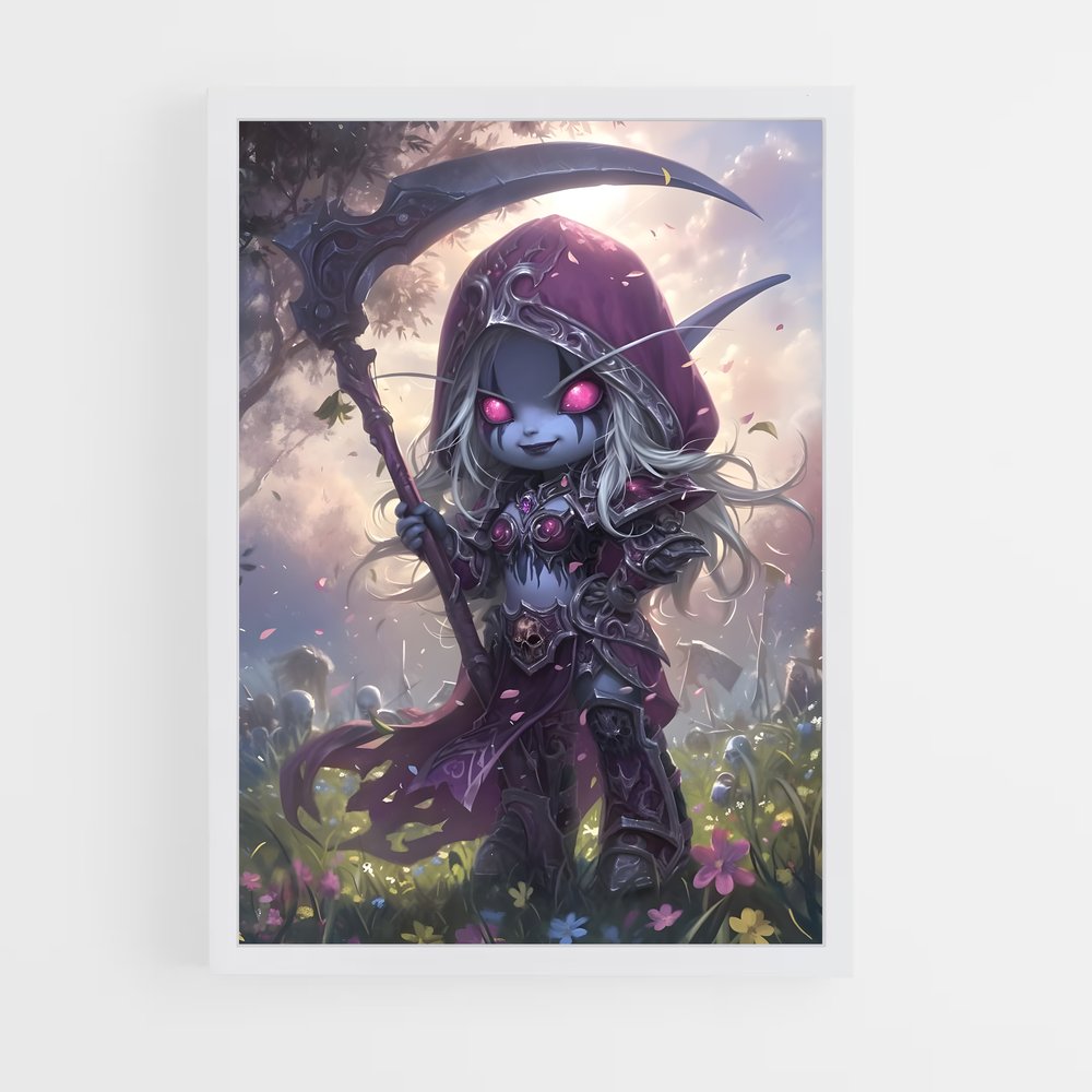 Poster La Faucheuse Rougie – affiche World of Warcraft (vue 3)