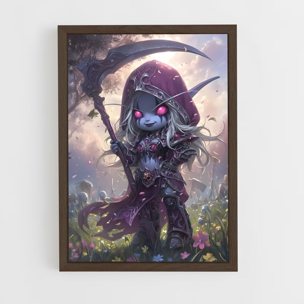 Poster La Faucheuse Rougie – affiche World of Warcraft (vue 5)