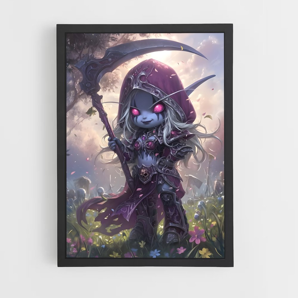 Poster La Faucheuse Rougie – affiche World of Warcraft (vue 2)