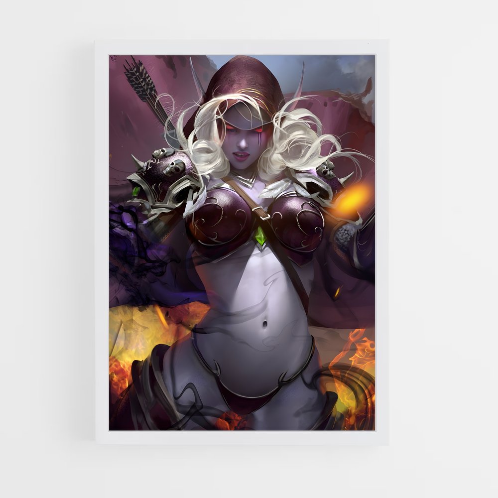 Poster La Guerrière Éthérée – affiche World of Warcraft (vue 3)