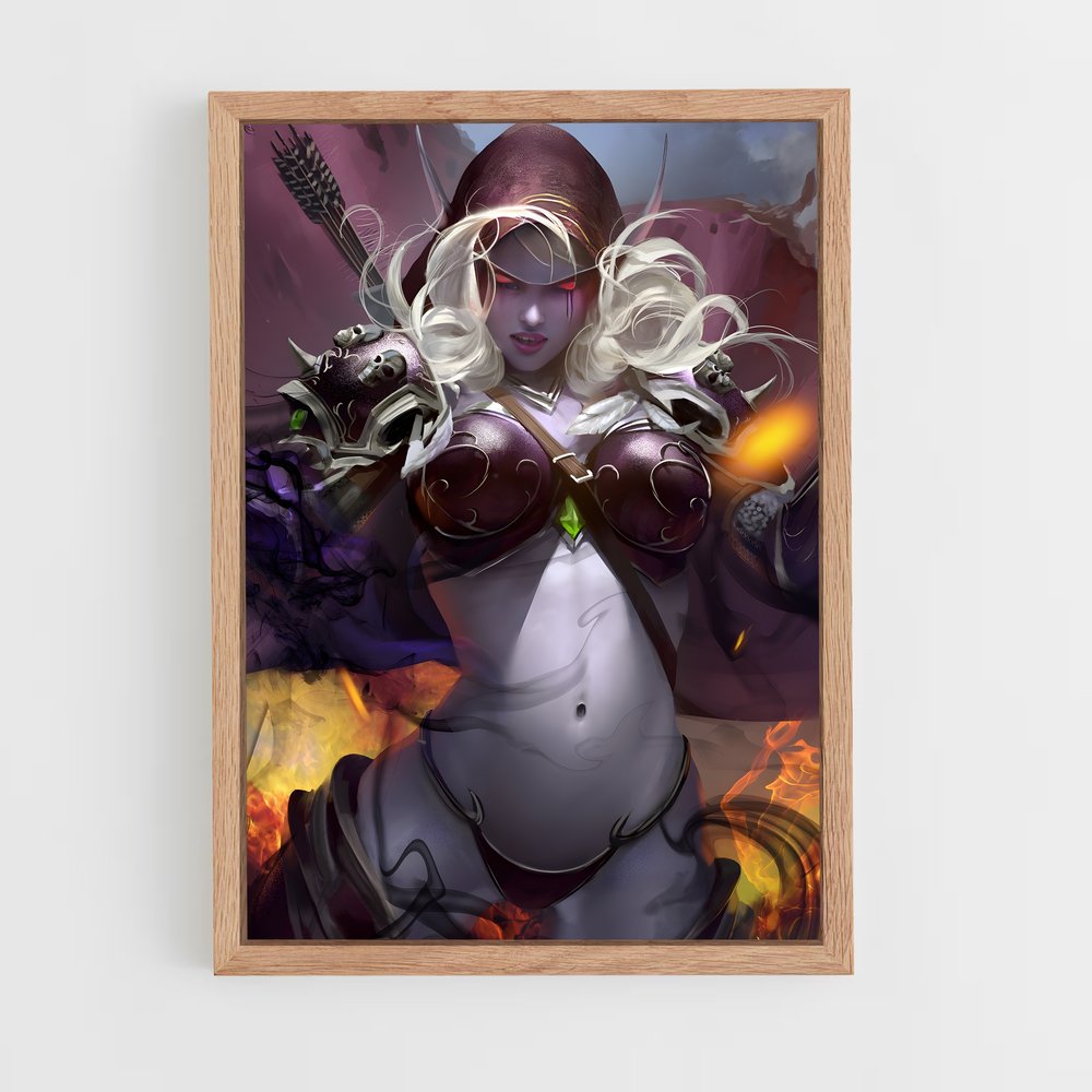 Poster La Guerrière Éthérée – affiche World of Warcraft (vue 4)