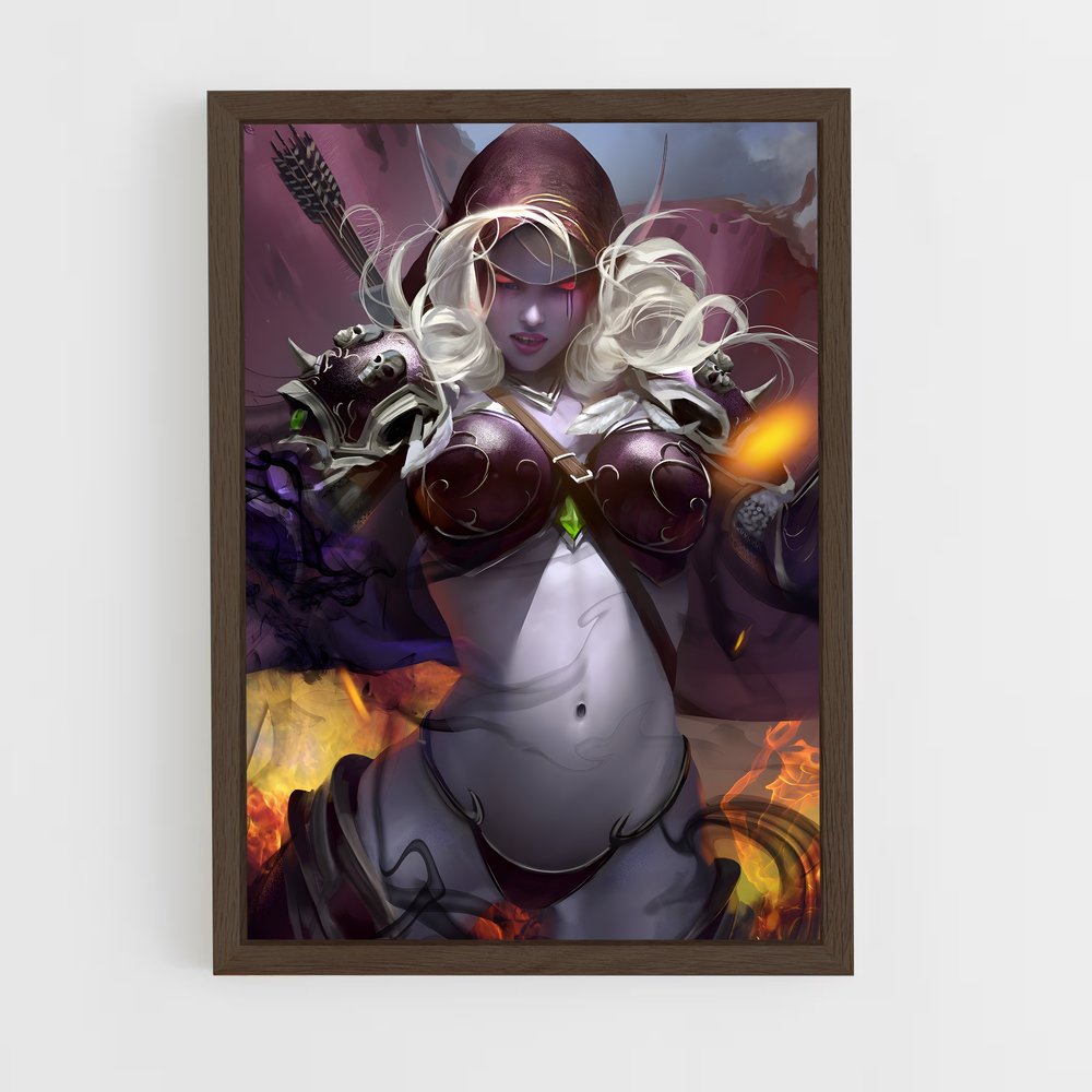 Poster La Guerrière Éthérée – affiche World of Warcraft (vue 5)