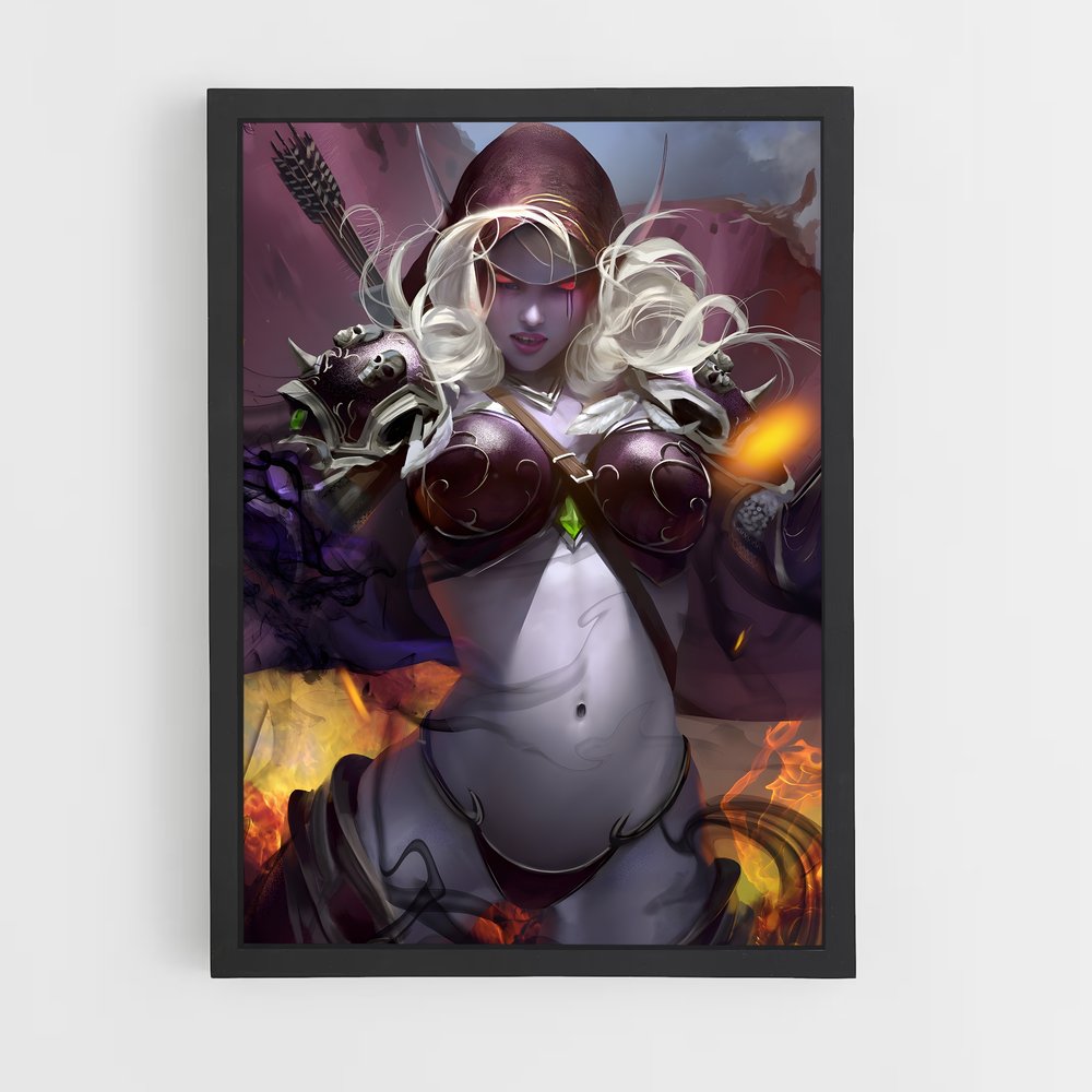 Poster La Guerrière Éthérée – affiche World of Warcraft (vue 2)