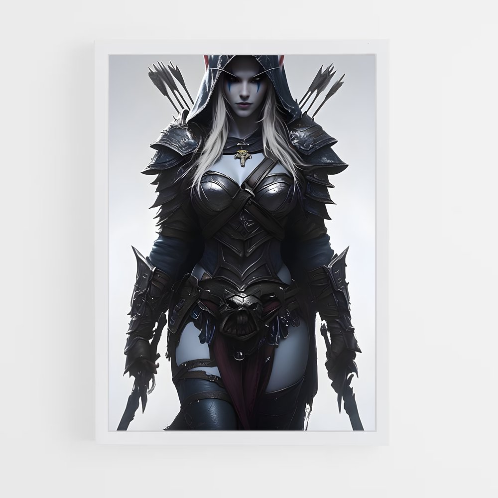 Poster Démone Élégante – affiche World of Warcraft (vue 3)