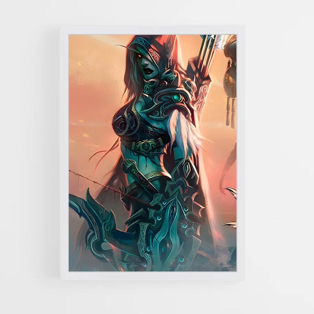 Poster Sylvanas, Reine des Ombres – affiche World of Warcraft (vue 3)