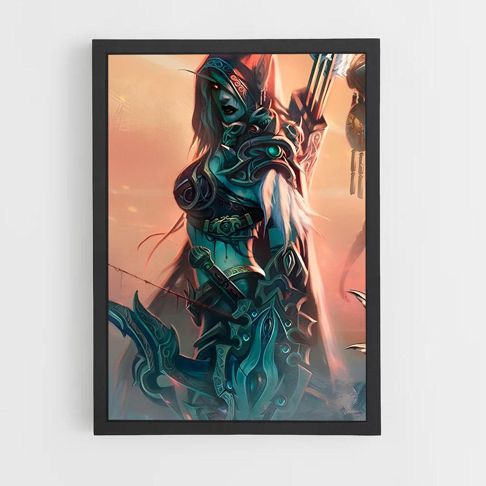 Poster Sylvanas, Reine des Ombres – affiche World of Warcraft (vue 2)