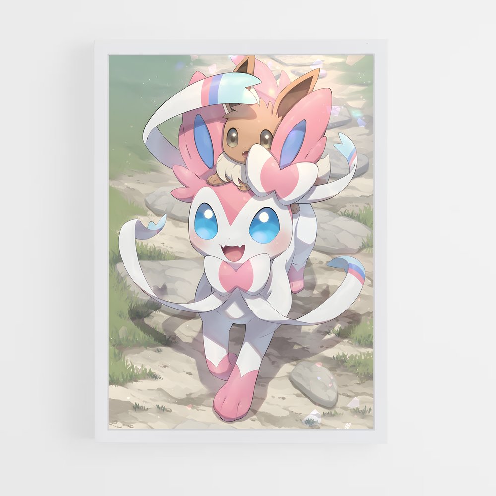 Poster Éclat de Sylveon – affiche Pokemon (vue 3)