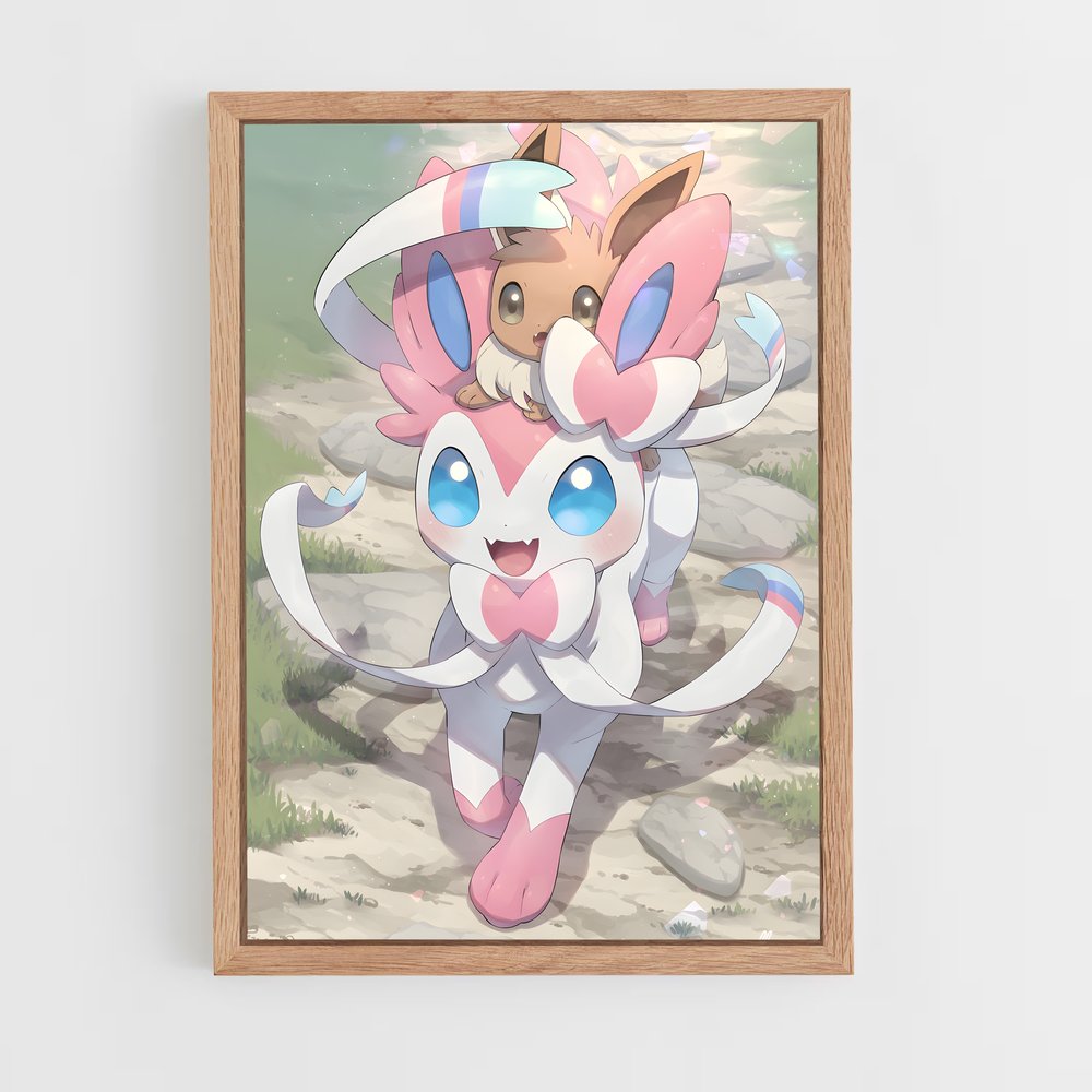 Poster Éclat de Sylveon – affiche Pokemon (vue 4)