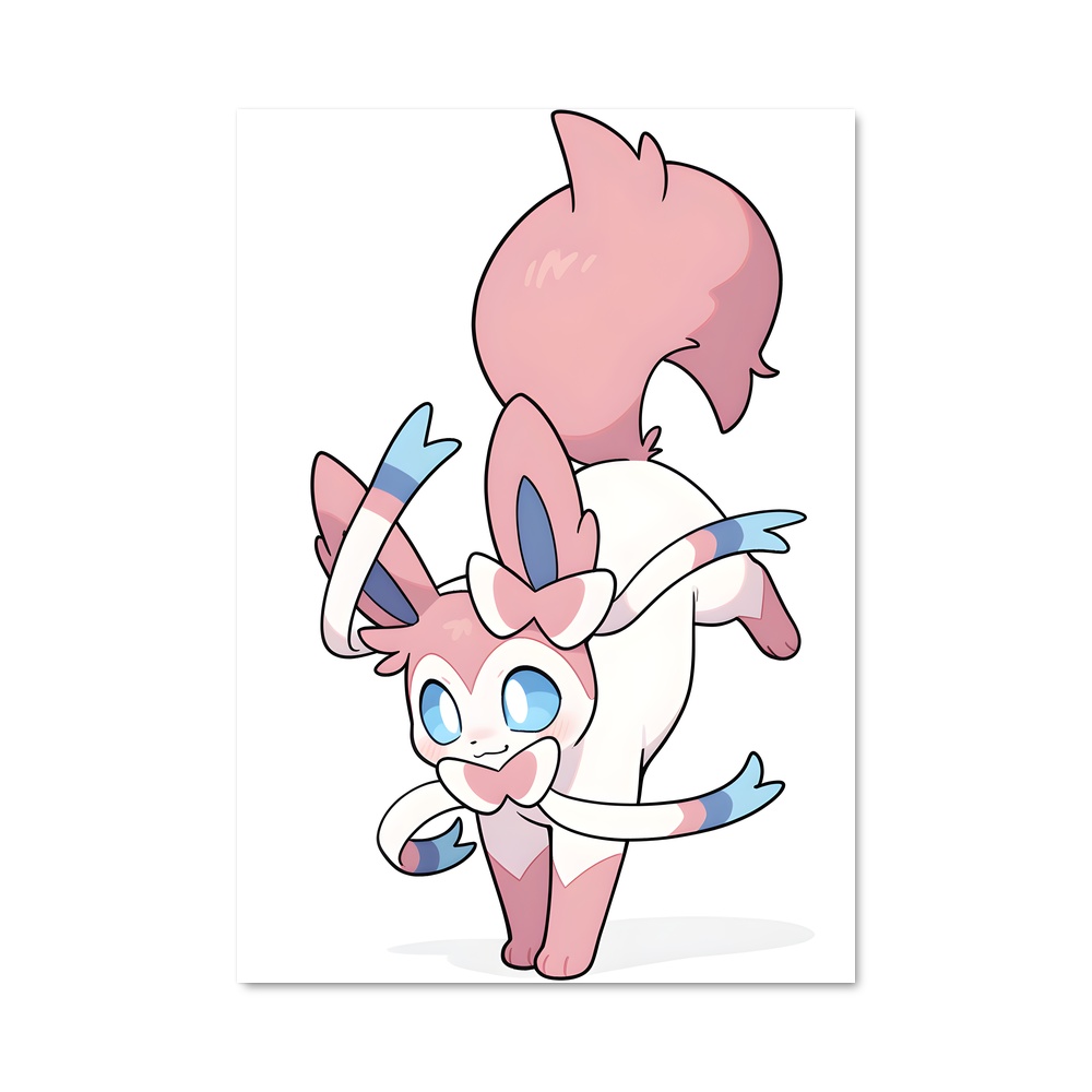Poster Sylveon Éclatant – affiche Pokemon