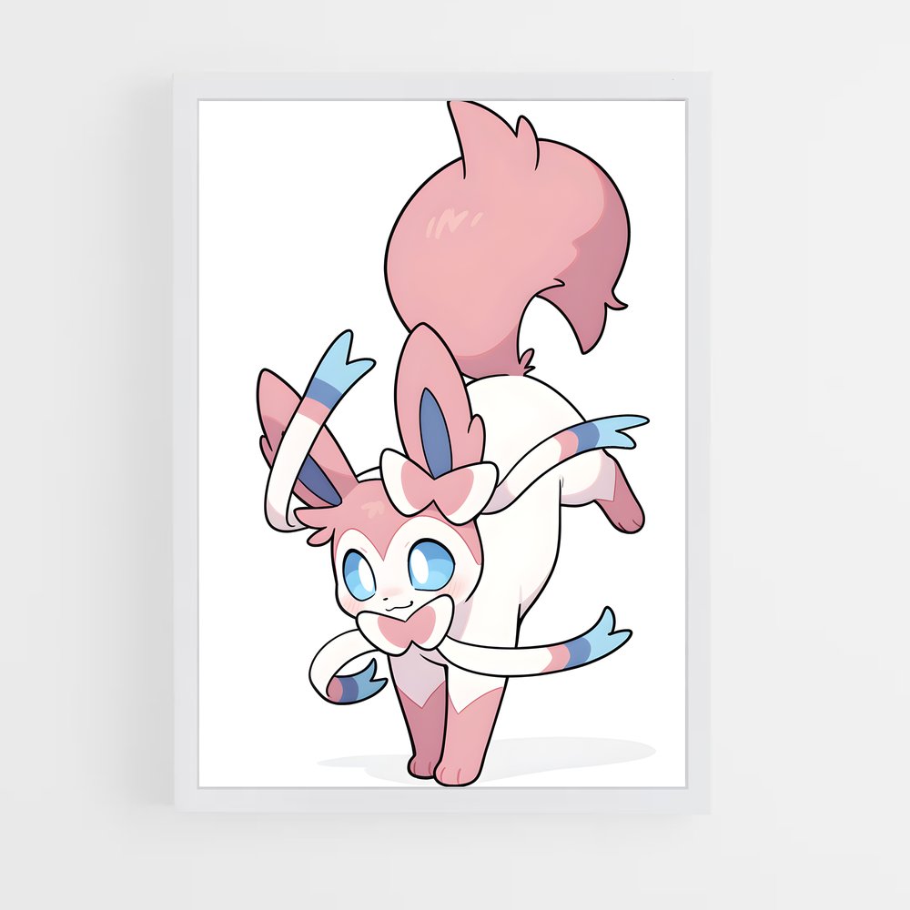 Poster Sylveon Éclatant – affiche Pokemon (vue 3)