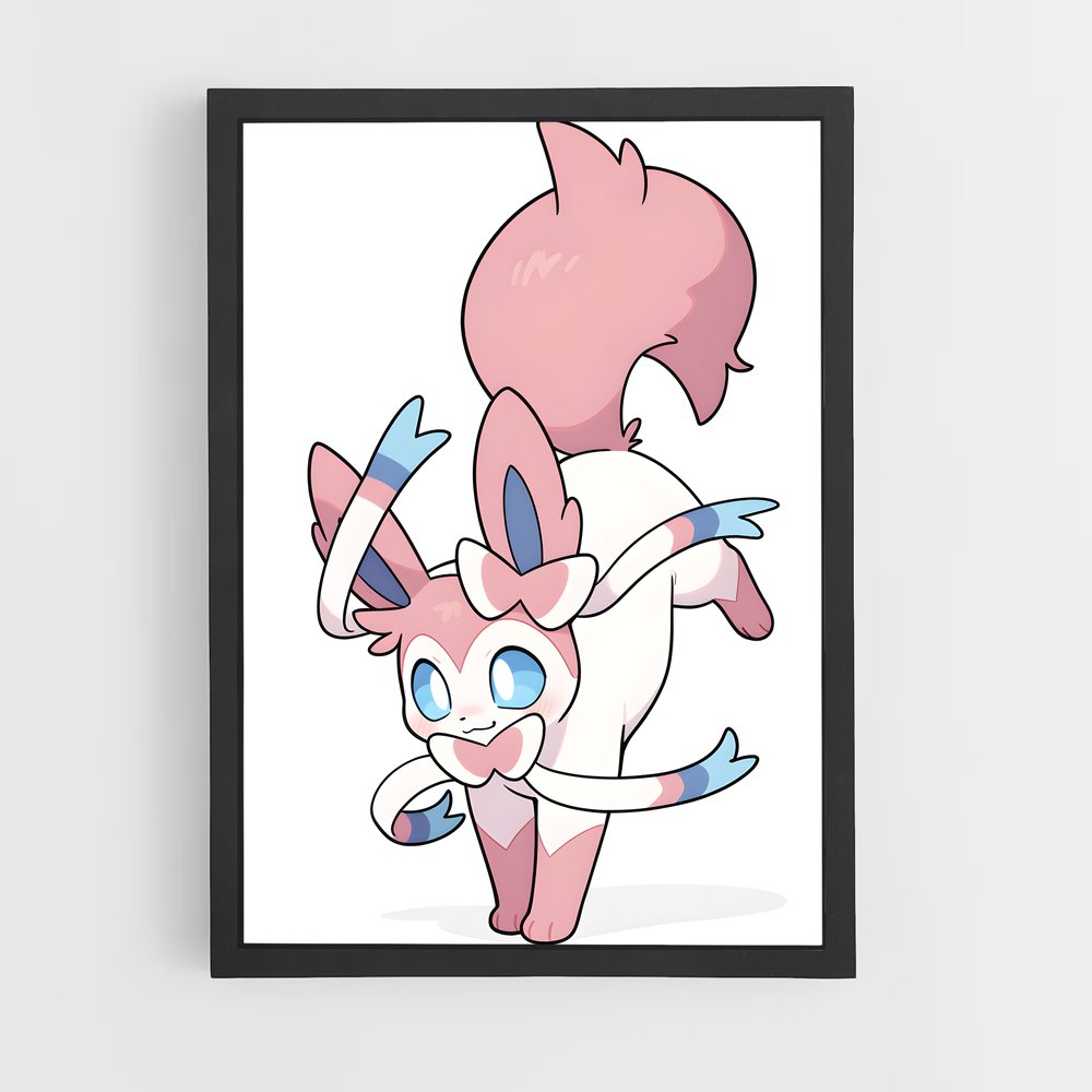 Poster Sylveon Éclatant – affiche Pokemon (vue 2)