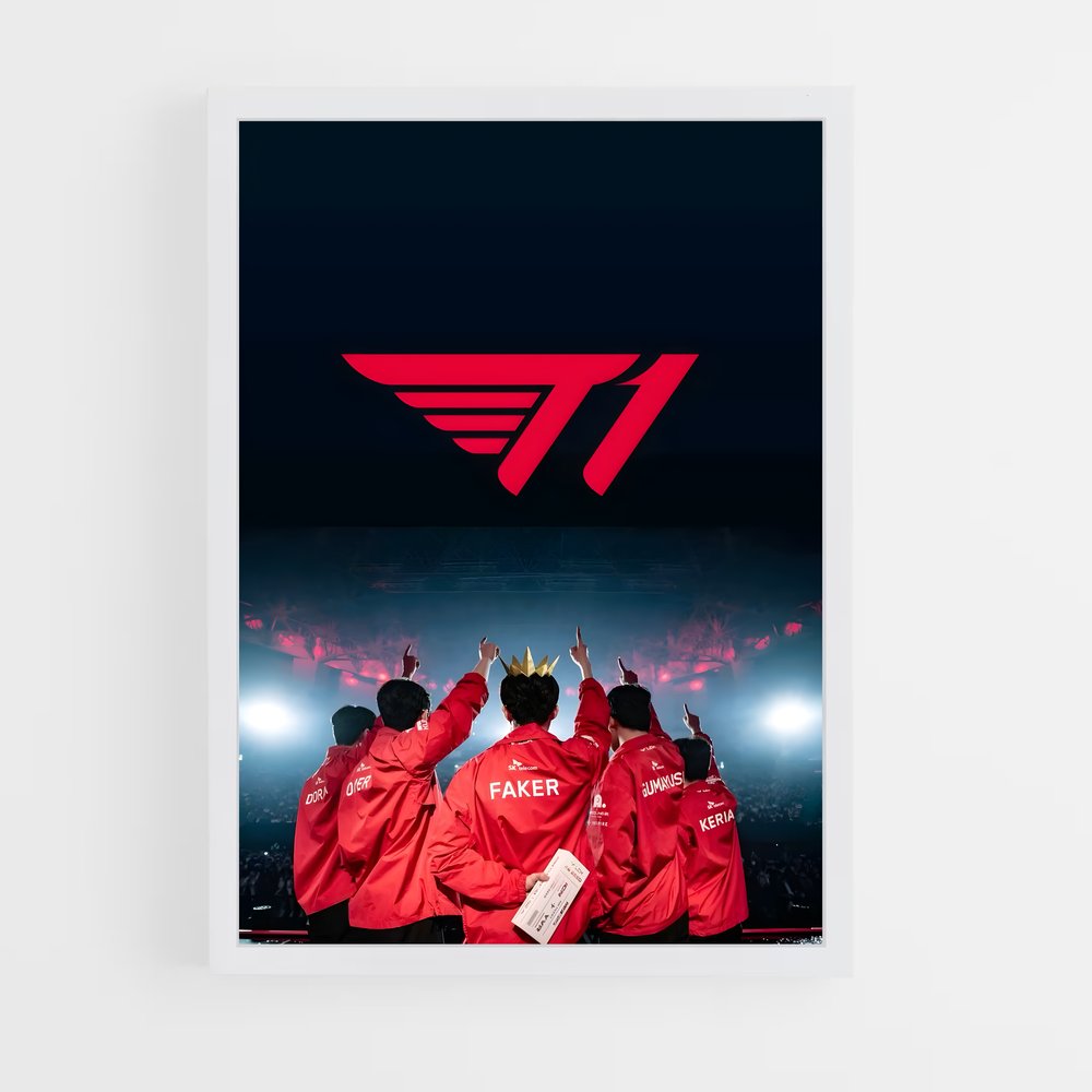 Poster cri passionnés – affiche Esports (vue 3)
